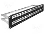 DeLOCK Panel de Conexión Keystone de 48 Puertos 2U Negro