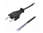 LogiLink Cable de Alimentación CEE 7/16 a Extremo Abierto, 1.5 m, Negro
