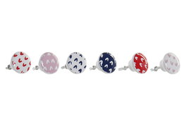 DKD Home Decor Pomo Gres Metal Multicolor 6 x 4 x 4 cm (24 Unidades)