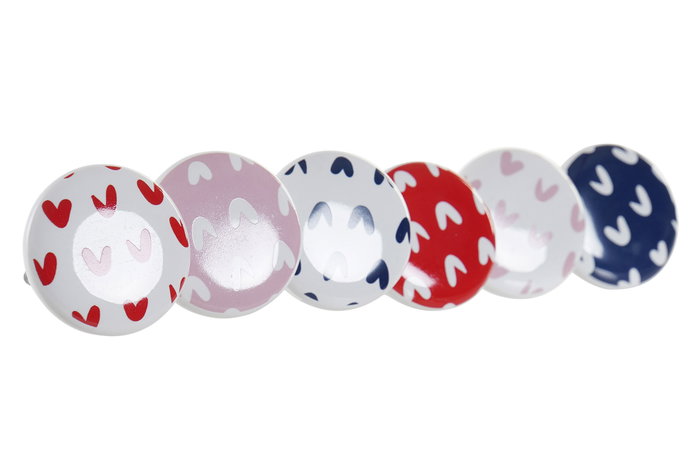 DKD Home Decor Pomo Gres Metal Multicolor 6 x 4 x 4 cm (24 Unidades)