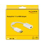 DeLOCK Adaptador DisplayPort 1.1 macho a HDMI hembra blanco 0,15 m