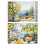 DKD Home Decor Cuadro Lienzo MDF 100x3x70 Limones Balcón (Pack de 2)