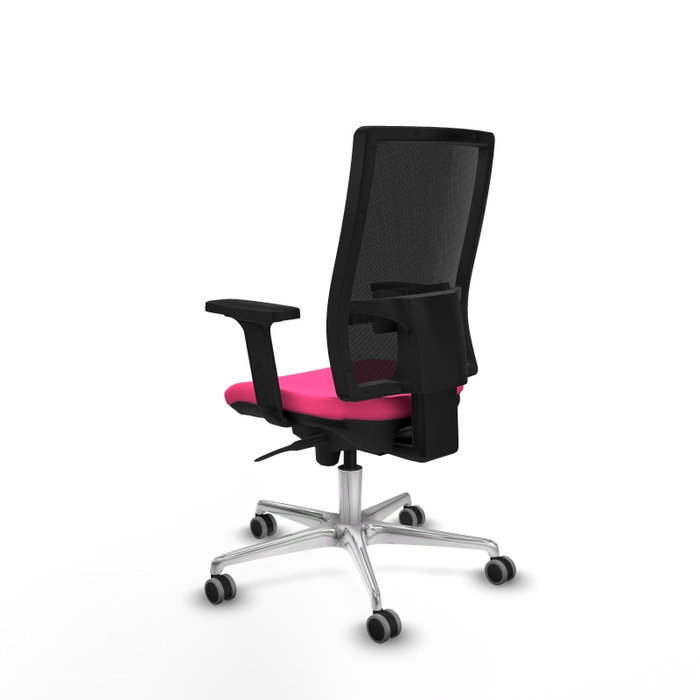 PIQUERAS Y CRESPO Silla de oficina Horna Rosa y Negro con mecanismo Sincro PIQUERAS Y CRESPO Silla de oficina Horna Rosa y Negro con mecanismo Sincro
