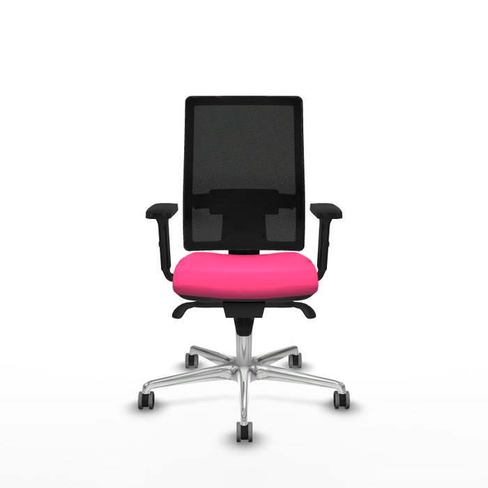 PIQUERAS Y CRESPO Silla de oficina Horna Rosa y Negro con mecanismo Sincro PIQUERAS Y CRESPO Silla de oficina Horna Rosa y Negro con mecanismo Sincro