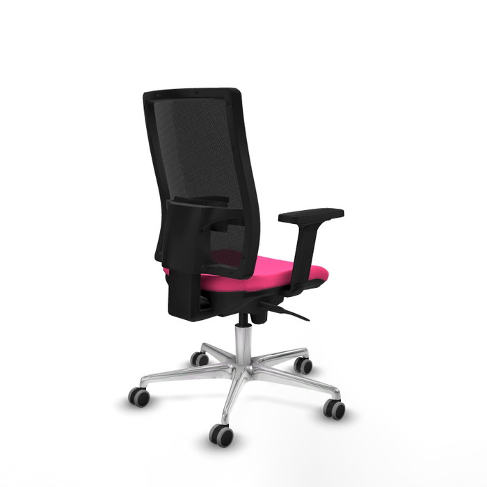 PIQUERAS Y CRESPO Silla de oficina Horna Rosa y Negro con mecanismo Sincro PIQUERAS Y CRESPO Silla de oficina Horna Rosa y Negro con mecanismo Sincro