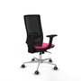 PIQUERAS Y CRESPO Silla de oficina Horna Rosa y Negro con mecanismo Sincro