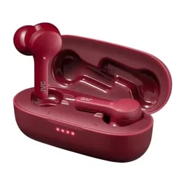 JVC Auriculares Inalámbricos True Wireless TWS HA-A8T-R Intrauditivos Bluetooth 5.0 IPX4 Resistente al Agua Batería 15h Carga Rápida Rojo