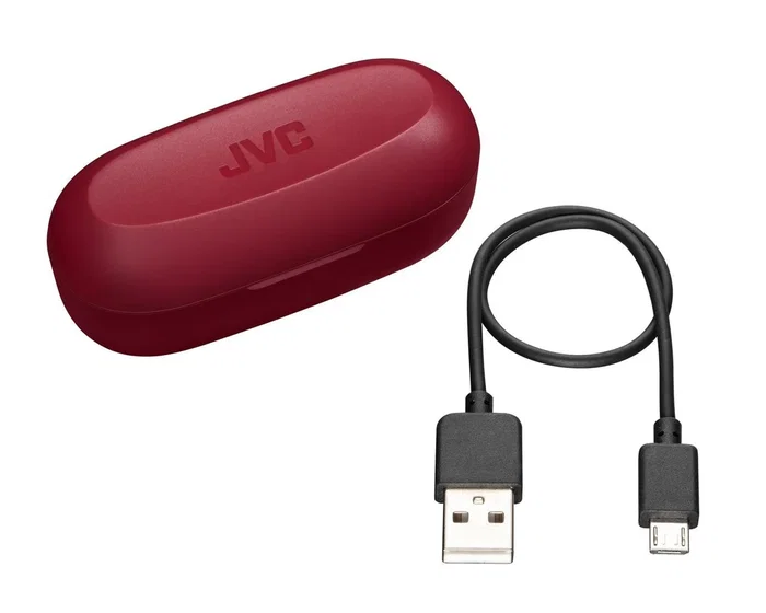 JVC Auriculares Inalámbricos True Wireless TWS HA-A8T-R Intrauditivos Bluetooth 5.0 IPX4 Resistente al Agua Batería 15h Carga Rápida Rojo JVC Auriculares Inalámbricos True Wireless TWS HA-A8T-R Intrauditivos Bluetooth 5.0 IPX4 Resistente al Agua Batería 15h Carga Rápida Rojo