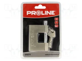 PROLINE Candado de espiga de 70mm con 4 llaves