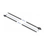 DeLOCK Bridas Reutilizables de Poliamida, 100 Unidades, 200 mm de Longitud x 2.4 mm de Ancho, Color Negro, para Conjuntos de hasta 5.2 cm