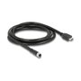DeLOCK 81218 Cable M12 A-codificado 17 pines a HDMI de 2 m, negro