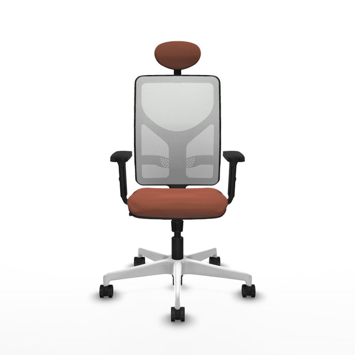 PIQUERAS Y CRESPO Silla de oficina Motilla con mecanismo Sincro, Marrón y Blanco PIQUERAS Y CRESPO Silla de oficina Motilla con mecanismo Sincro, Marrón y Blanco