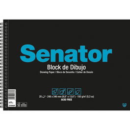Bloc De Dibujo Senator Con Espiral Liso A3 150G 20H (Set de 10)