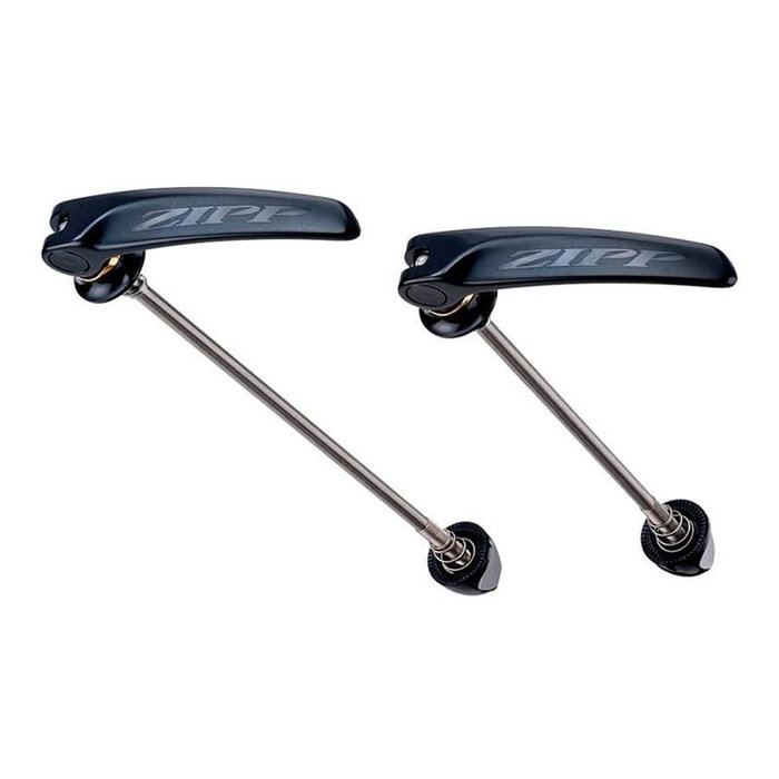 Zipp Tangente Juego de Cierres Rápidos 100/130 mm Acero Inoxidable Negro Logo Blanco Zipp Tangente Juego de Cierres Rápidos 100/130 mm Acero Inoxidable Negro Logo Blanco