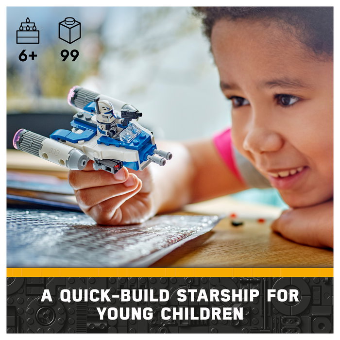 LEGO Star Wars Microfighter Ala-Y del Capitán Rex 75396 - Juego de construcción 99 piezas
