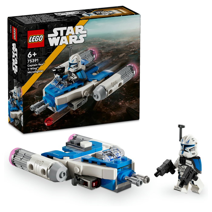LEGO Star Wars Microfighter Ala-Y del Capitán Rex 75396 - Juego de construcción 99 piezas