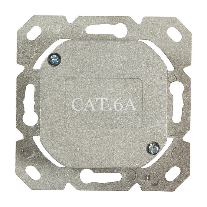 LogiLink Toma de pared Cat.6A 2xRJ45 STP horizontal blanco puro