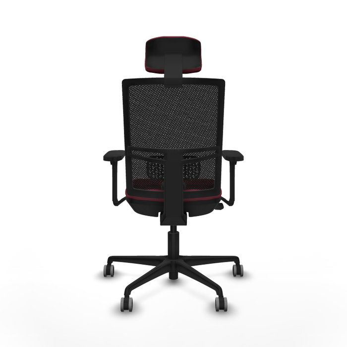 PIQUERAS Y CRESPO Silla de oficina Yunquera Granate y Negro con Mecanismo Sincro/Traslack PIQUERAS Y CRESPO Silla de oficina Yunquera Granate y Negro con Mecanismo Sincro/Traslack