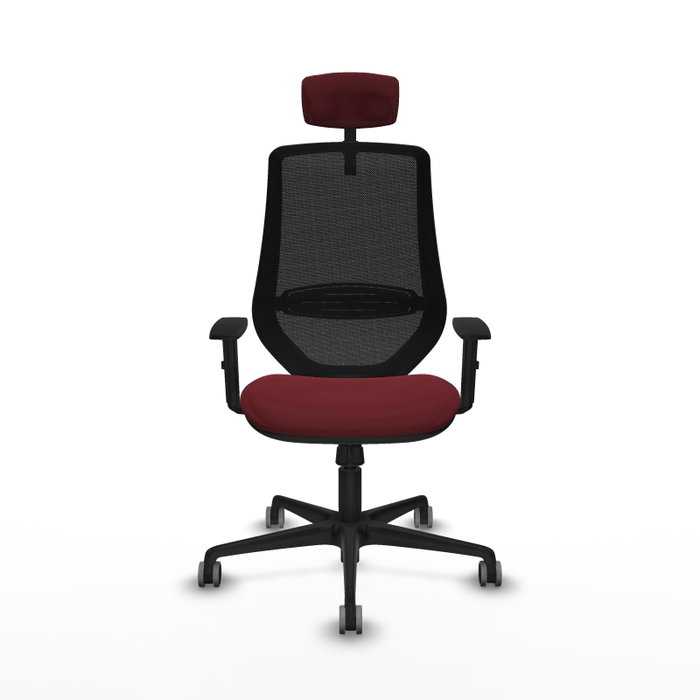PIQUERAS Y CRESPO Silla de oficina Mardos con mecanismo Sincro, Granate y Negro PIQUERAS Y CRESPO Silla de oficina Mardos con mecanismo Sincro, Granate y Negro