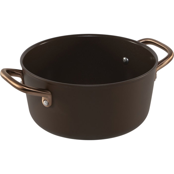 Zwilling Milano Olla con Tapa de Vidrio 24 cm Marrón