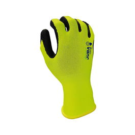 Juba Econit Foam T-11 - Guantes de Trabajo con Palma de Nitrilo Foam, Alta Visibilidad, Táctiles, para Construcción y Montaje - Talla 11