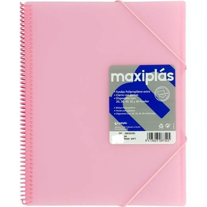 Carpeta Clasificadora Grafoplas Rosa claro A4 (5 Unidades) Carpeta Clasificadora Grafoplas Rosa claro A4 (5 Unidades)