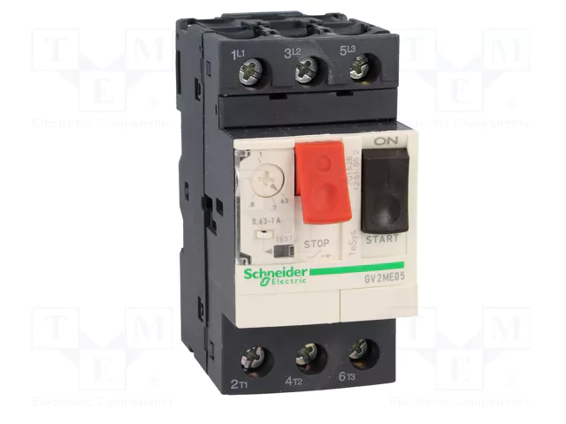 SCHNEIDER ELECTRIC GV2ME05 Interruptor motorizado 0,25kW 230÷690VAC