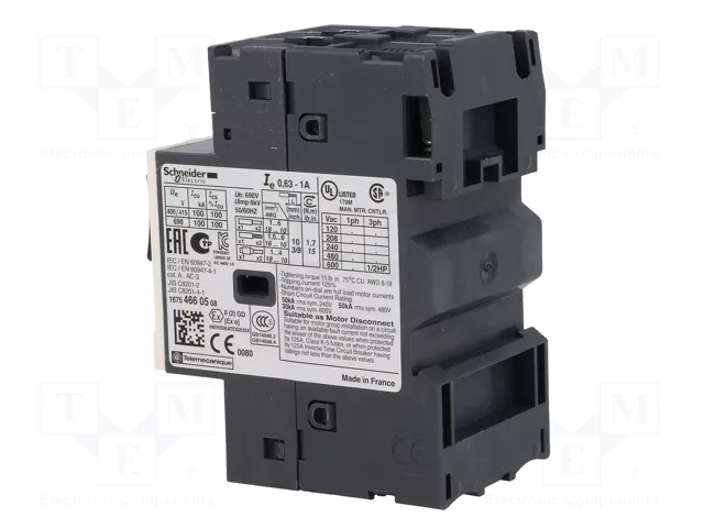 SCHNEIDER ELECTRIC GV2ME05 Interruptor motorizado 0,25kW 230÷690VAC