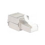 Intellinet 790796 Conector RJ45 Chapado en Oro para Cable Cat6a/6 STP U/FTP 10G, Acero Inoxidable, Macho Derecho