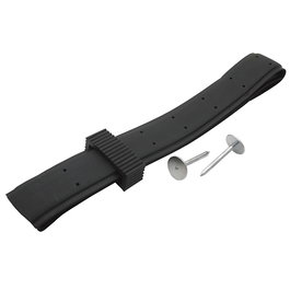 Biotop Collar de Caucho para Árboles Protege Corteza - Fijación Flexible a Tutores - 3.8 x 90 cm - Negro