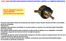 BUTSIR Adaptador de aparato a botella de camping