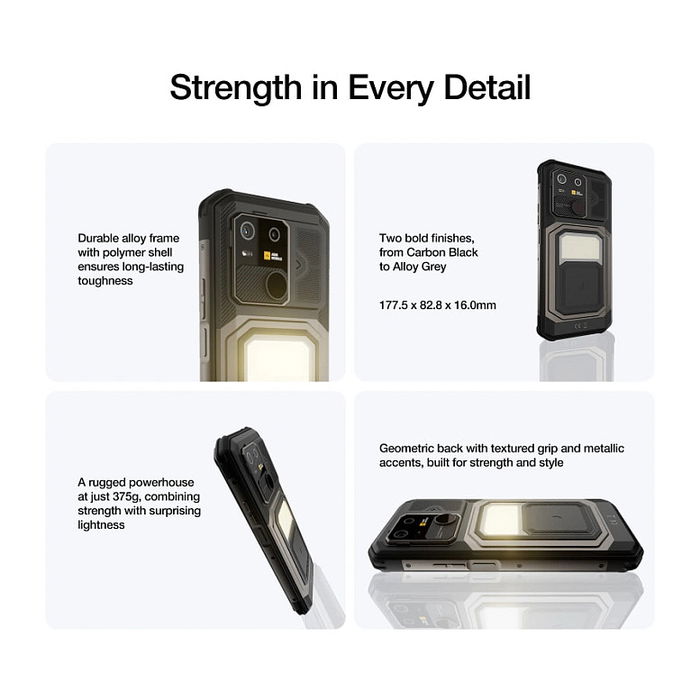 AGM G3 PRO Smartphone 5G con Cámara Térmica, 12GB RAM + 512GB, Batería 10000mAh, Pantalla 120Hz, Android 15, Negro, Resistente IP68 IP69K