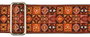 Correa Gaucho Serie Tradicional para Guitarra 50 mm Mosaico Naranja