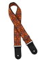 Correa Gaucho Serie Tradicional para Guitarra 50 mm Mosaico Naranja