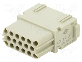 ILME MIXO CX 17 DF Plantilla de Contacto Hembra de 17 Pines