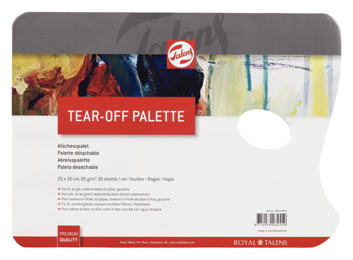 Talens Paletas Desechables 25 x 35 cm Talens Paletas Desechables 25 x 35 cm