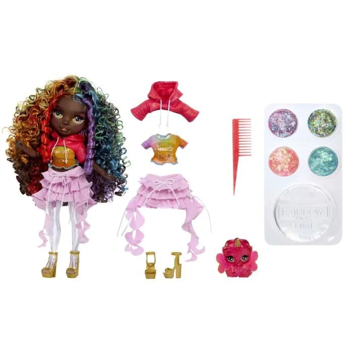 Rainbow High Muñeca de Moda Rainbow Shimmers con Slime - Iris LIT35051122432