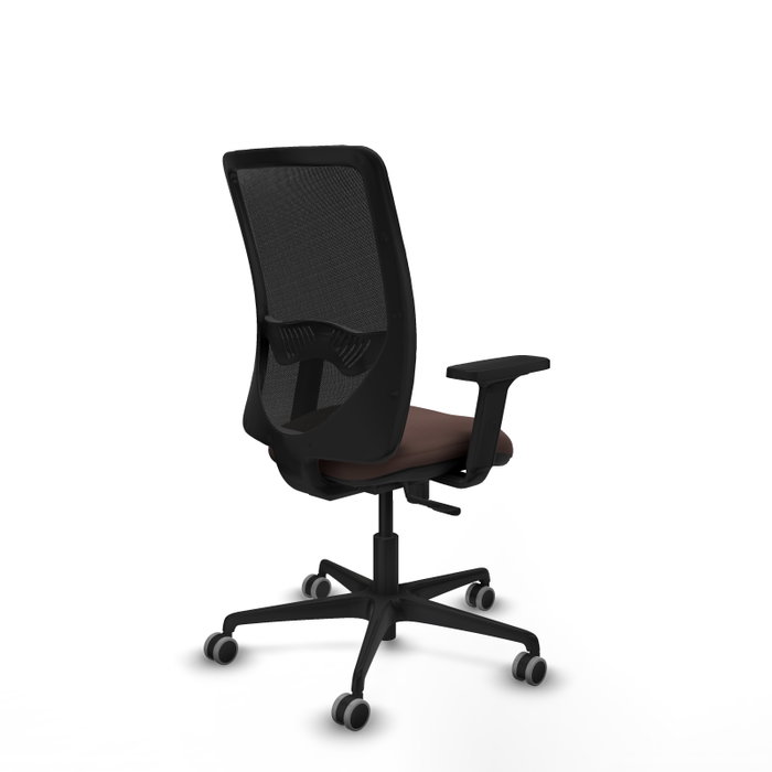 PIQUERAS Y CRESPO Silla de oficina Zulema con mecanismo Sincro, Marrón oscuro y Negro PIQUERAS Y CRESPO Silla de oficina Zulema con mecanismo Sincro, Marrón oscuro y Negro