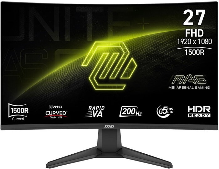 MSI MAG 276CF E20 Monitor Gaming Curvo 27 pulg. Full HD 200Hz 0.5ms