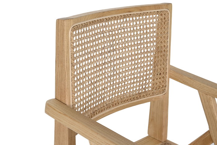 DKD Home Decor Mecedora Shabby Natural 94 x 83 x 59 cm (2 Unidades)