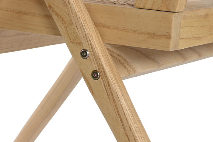 DKD Home Decor Mecedora Shabby Natural 94 x 83 x 59 cm (2 Unidades)