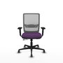 PIQUERAS Y CRESPO Silla de oficina Haches con mecanismo Sincro/Traslack, Morado y Gris