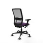 PIQUERAS Y CRESPO Silla de oficina Haches con mecanismo Sincro/Traslack, Morado y Gris