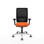PIQUERAS Y CRESPO Silla de oficina Zulema Naranja y Negro