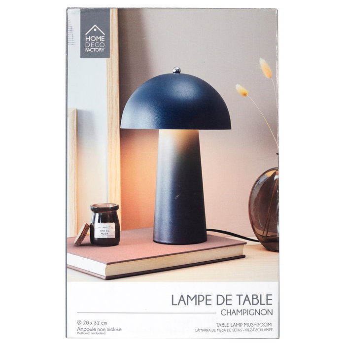 Home Deco Factory Lámpara de Mesa con Forma de Champiñón - Material Plástico