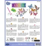 Sentosphere Art & Creations - Llavero con diamantes de imitación multicolor, 5 bases y 5 cierres, para mayores de 8 años