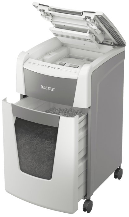 LEITZ IQ 300 Autofee Trituradora de Documentos P4/4x28/300 Hojas/60L