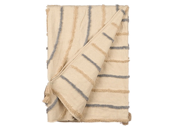 Giftdecor Multiusos Bordado Iris, Gris, 150x220 cm (Set de 9)