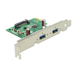 DeLOCK 89391 Adaptador de tarjeta PCI Express a 2 x USB 3.2 Gen 1