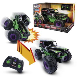 Spin Master Monster Jam Grave Digger Coche Radio Control 6072500 Smash And Bash